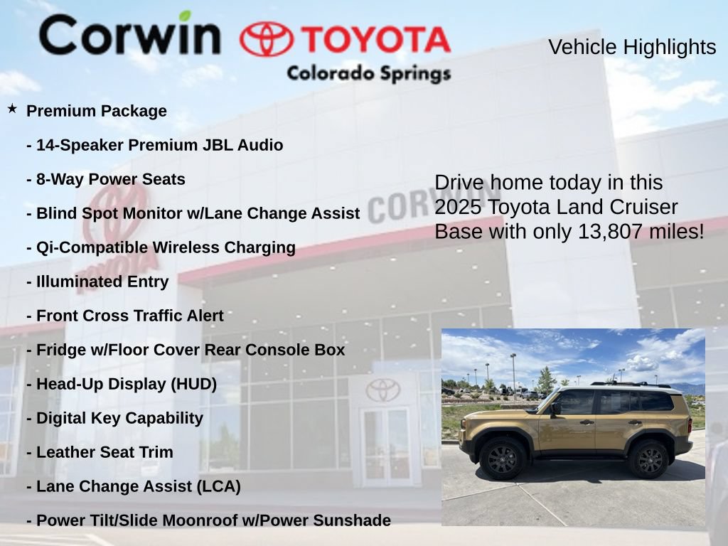 Used 2025 Toyota Land Cruiser w/ Premium Package AWD/4WD image 7