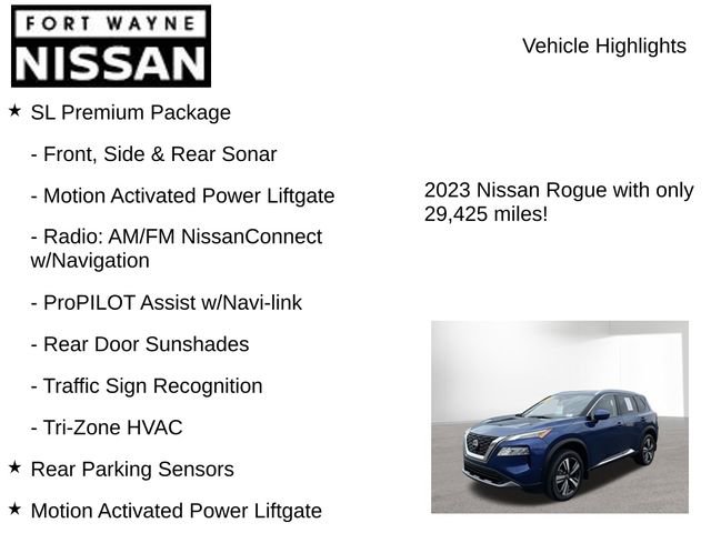 Used 2023 Nissan Rogue SL w/ SL Premium Package image 8