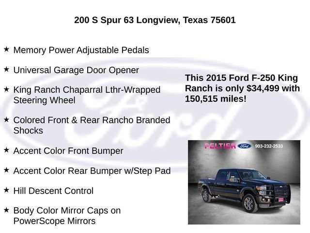 Used 2015 Ford F250 King Ranch w/ FX4 Off-Road Package image 30