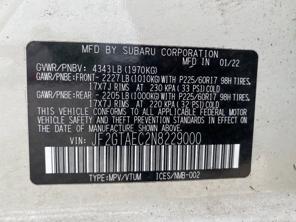 Used 2022 Subaru Crosstrek 2.0i Premium w/ Moonroof Package image 34