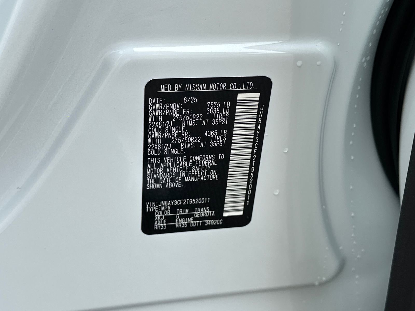 New 2026 Nissan Armada Platinum Reserve RWD image 37