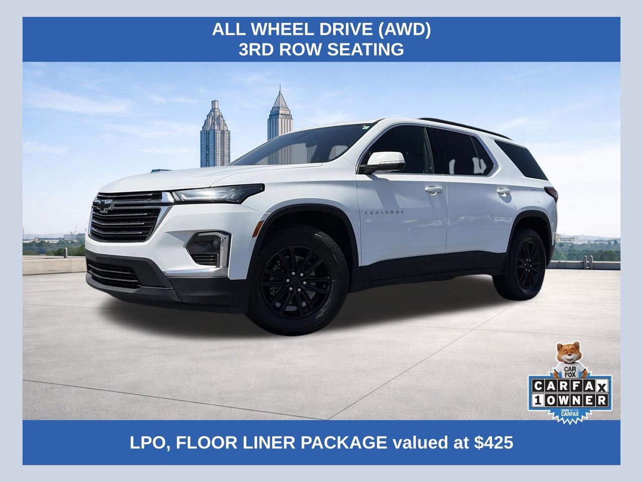 Used 2023 Chevrolet Traverse LT w/ LPO, Floor Liner Package AWD/4WD image 1