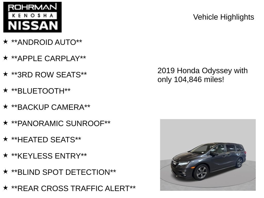 Used 2019 Honda Odyssey Touring image 7