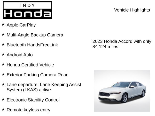 Certified 2023 Honda Accord LX image 7