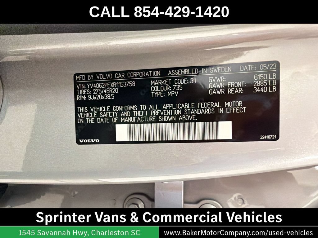 Used 2024 Volvo XC90 B6 Plus w/ Protection Package Premier AWD/4WD image 35