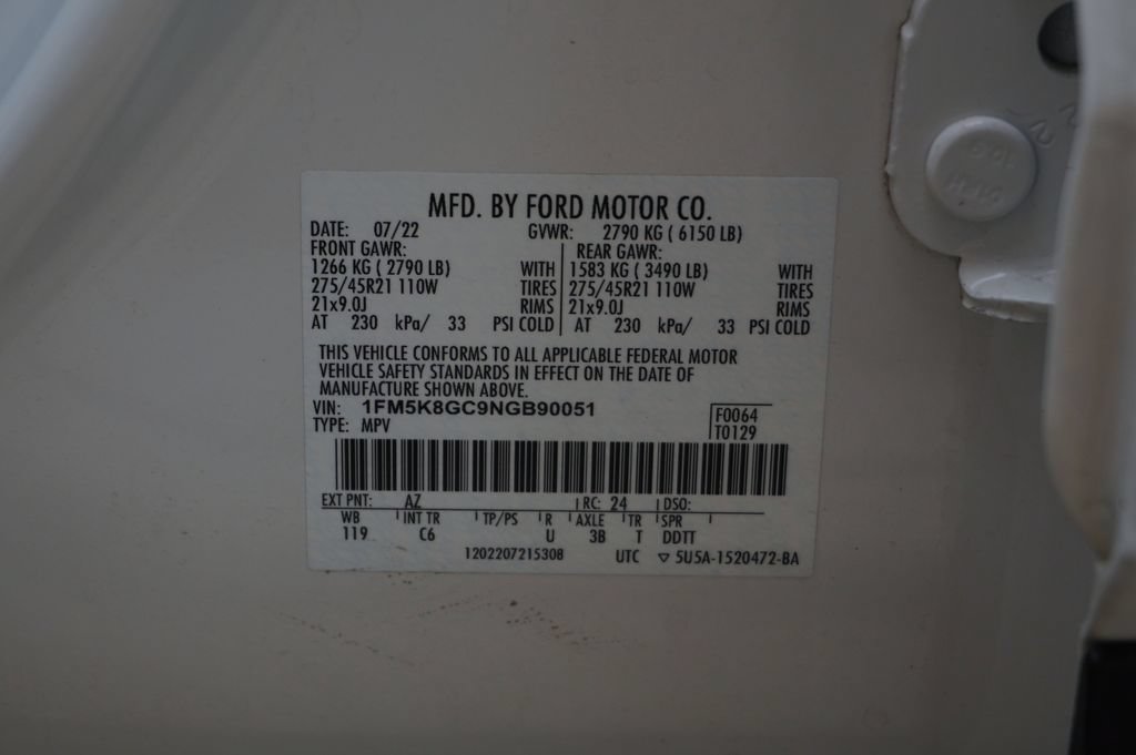 Used 2022 Ford Explorer ST w/ Equipment Group 401A AWD/4WD image 29