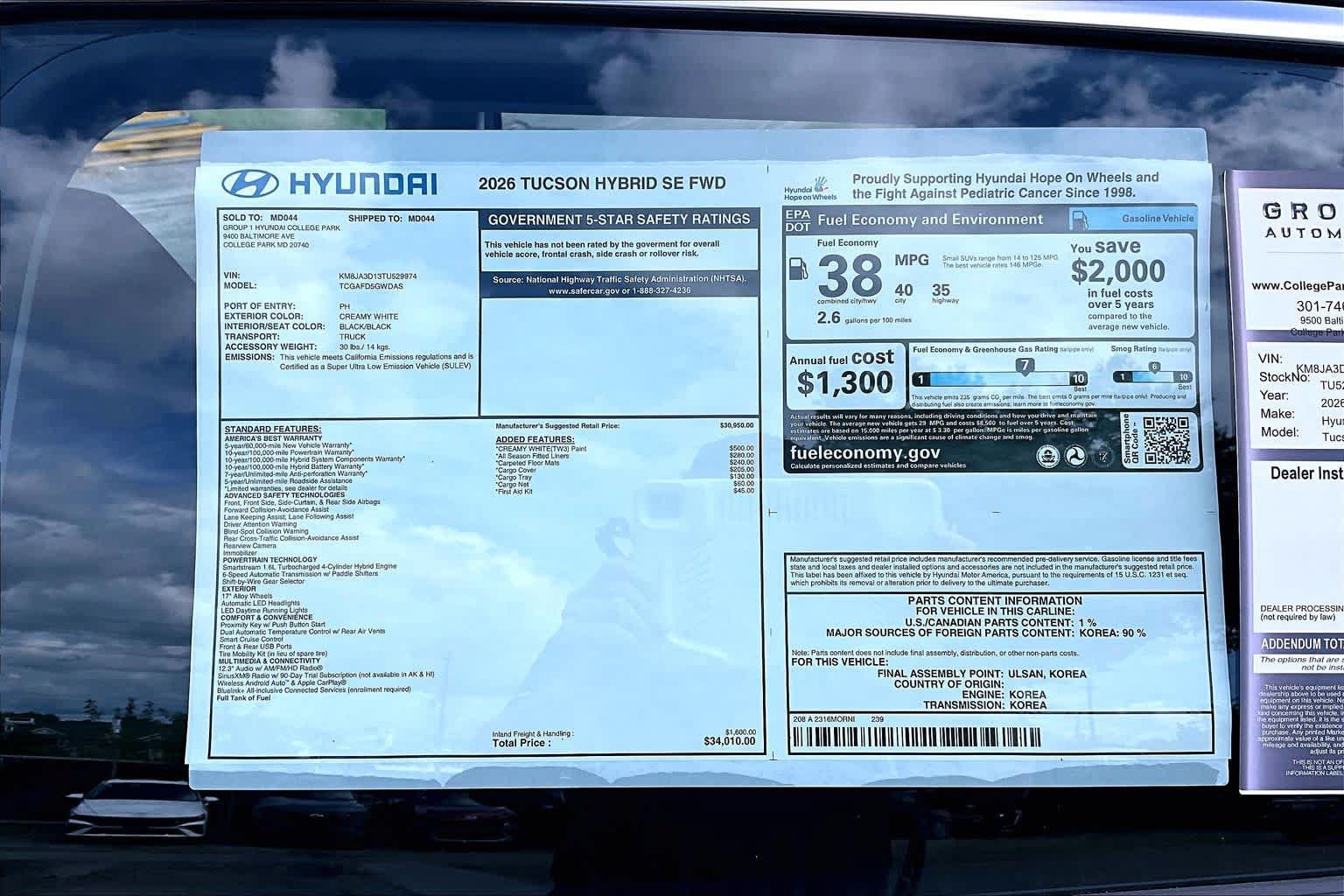 New 2026 Hyundai Tucson Blue SE FWD image 19