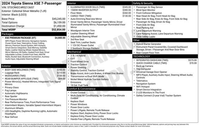 Certified 2024 Toyota Sienna XSE w/ XSE Premium Package FWD image 28