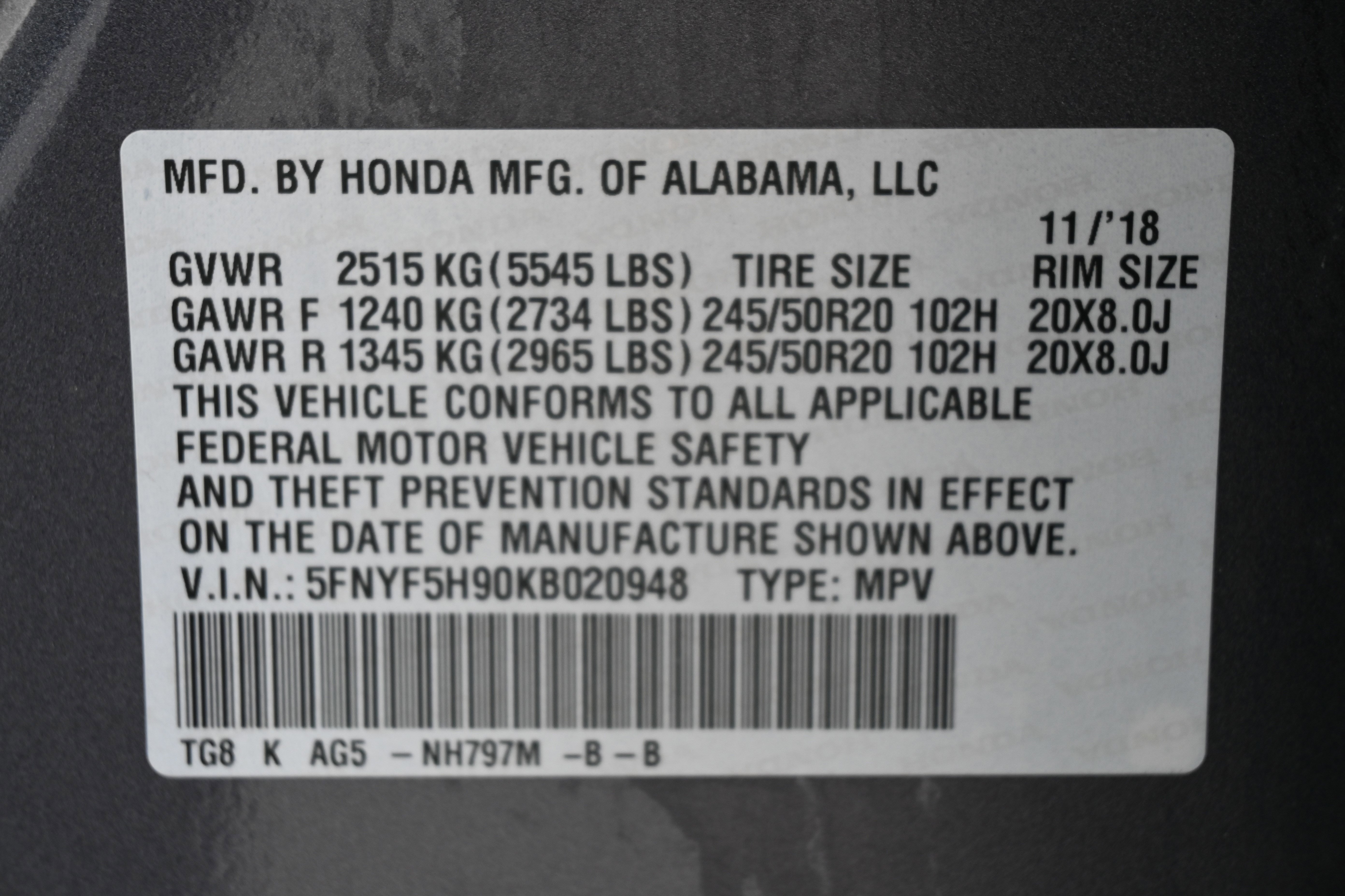 Used 2019 Honda Pilot Touring image 17
