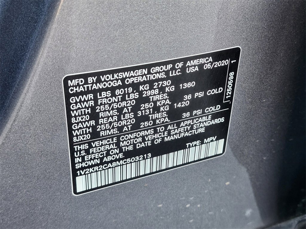 Used 2021 Volkswagen Atlas SE w/ Panoramic Sunroof Package image 33