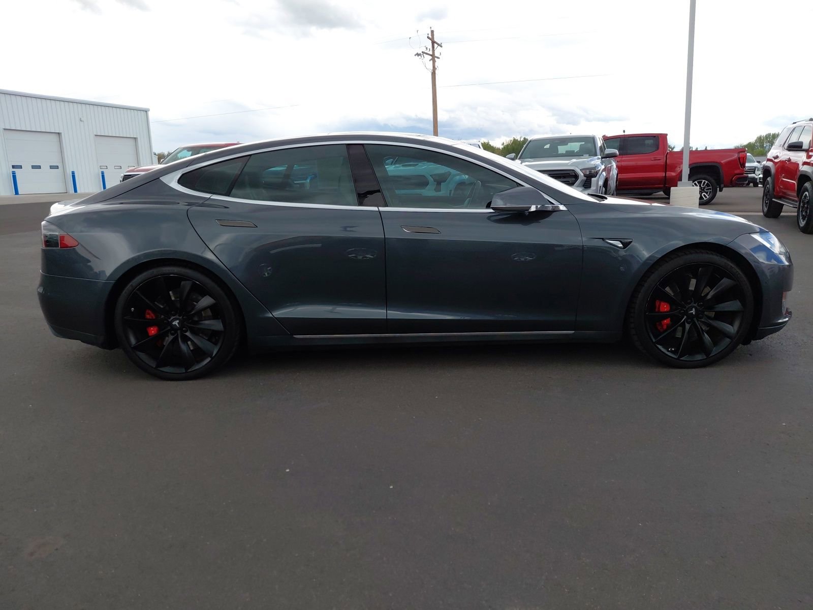 Used 2015 Tesla Model S P85D AWD/4WD image 2