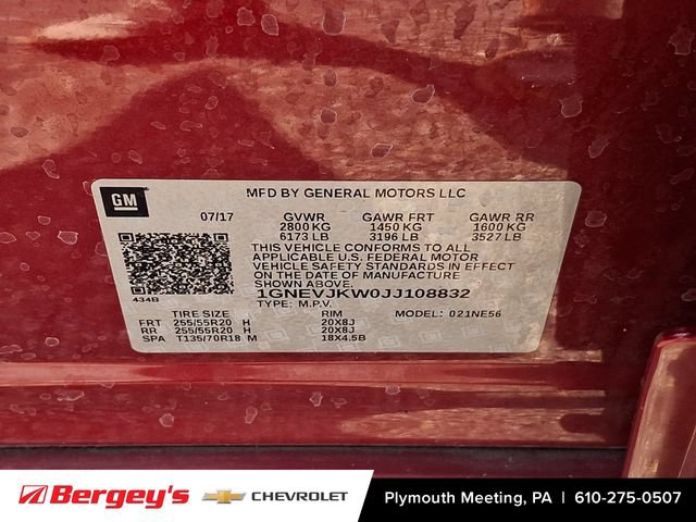 Certified 2018 Chevrolet Traverse Premier AWD/4WD image 32