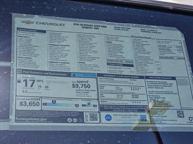 New 2026 Chevrolet Silverado 1500 High Country AWD/4WD image 18