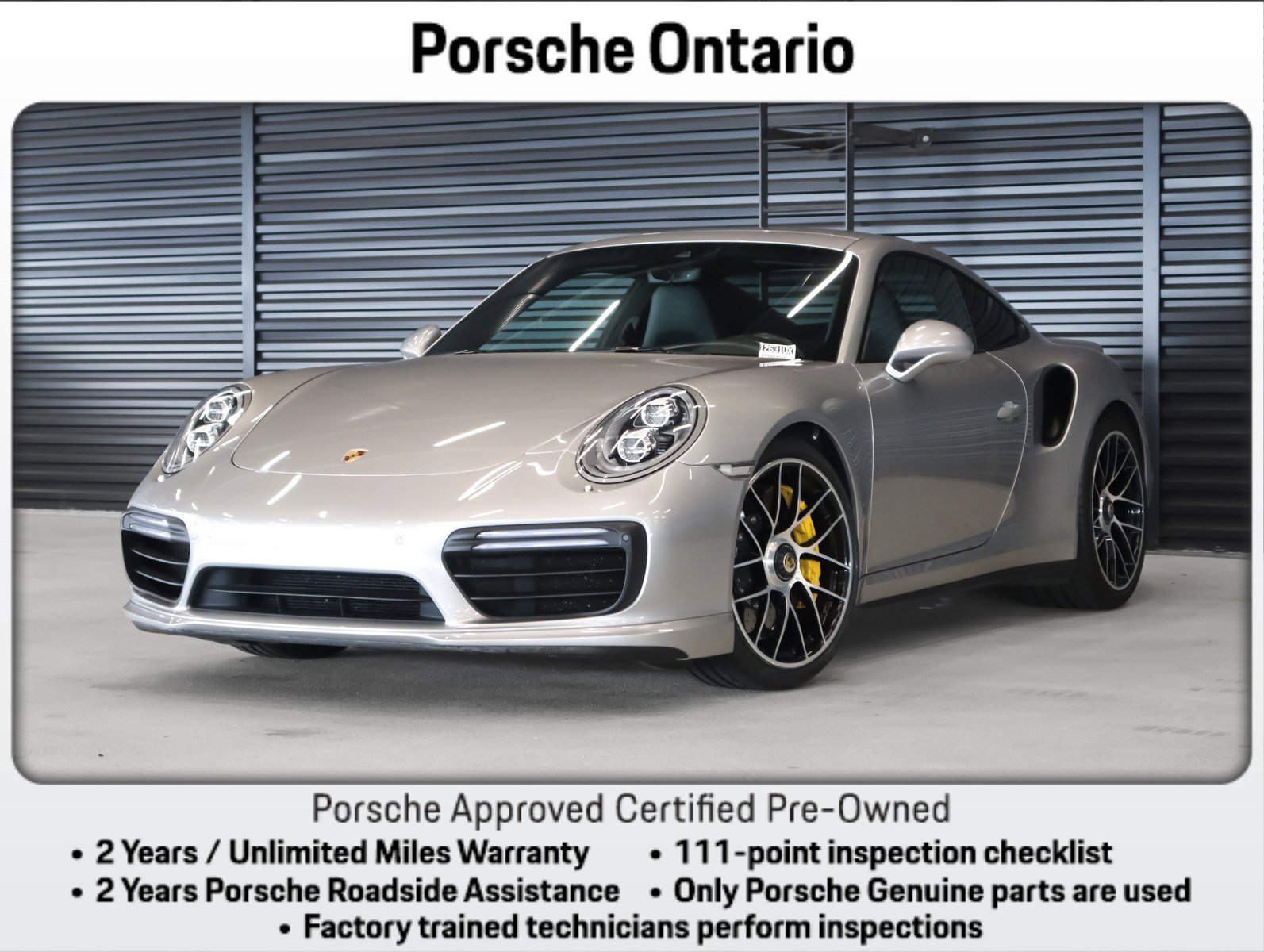 Certified 2018 Porsche 911 Turbo S AWD/4WD image 1