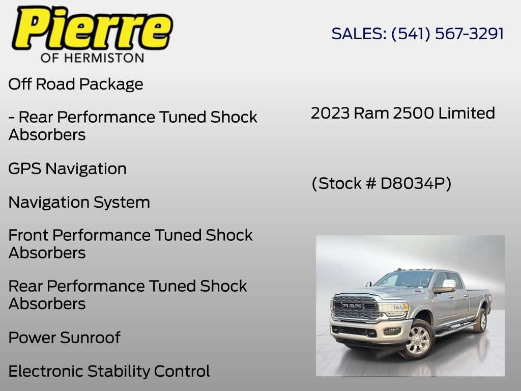 Used 2023 RAM 2500 Limited w/ Towing Technology Group AWD/4WD image 18
