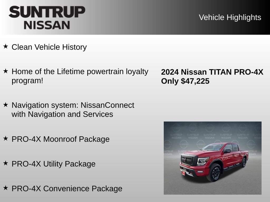 Used 2024 Nissan Titan PRO-4X w/ Pro-4x Convenience Package image 8