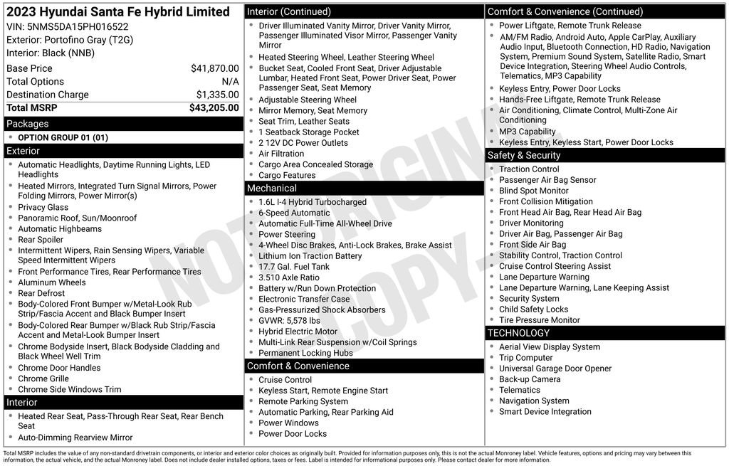 Used 2023 Hyundai Santa Fe Limited image 38