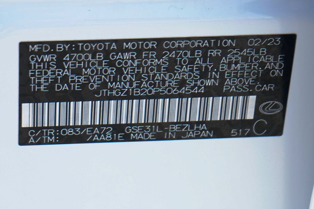 Used 2023 Lexus IS 350 F Sport w/ Memory Package RWD image 47