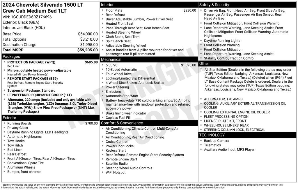 Used 2024 Chevrolet Silverado 1500 LT w/ Protection Package image 2