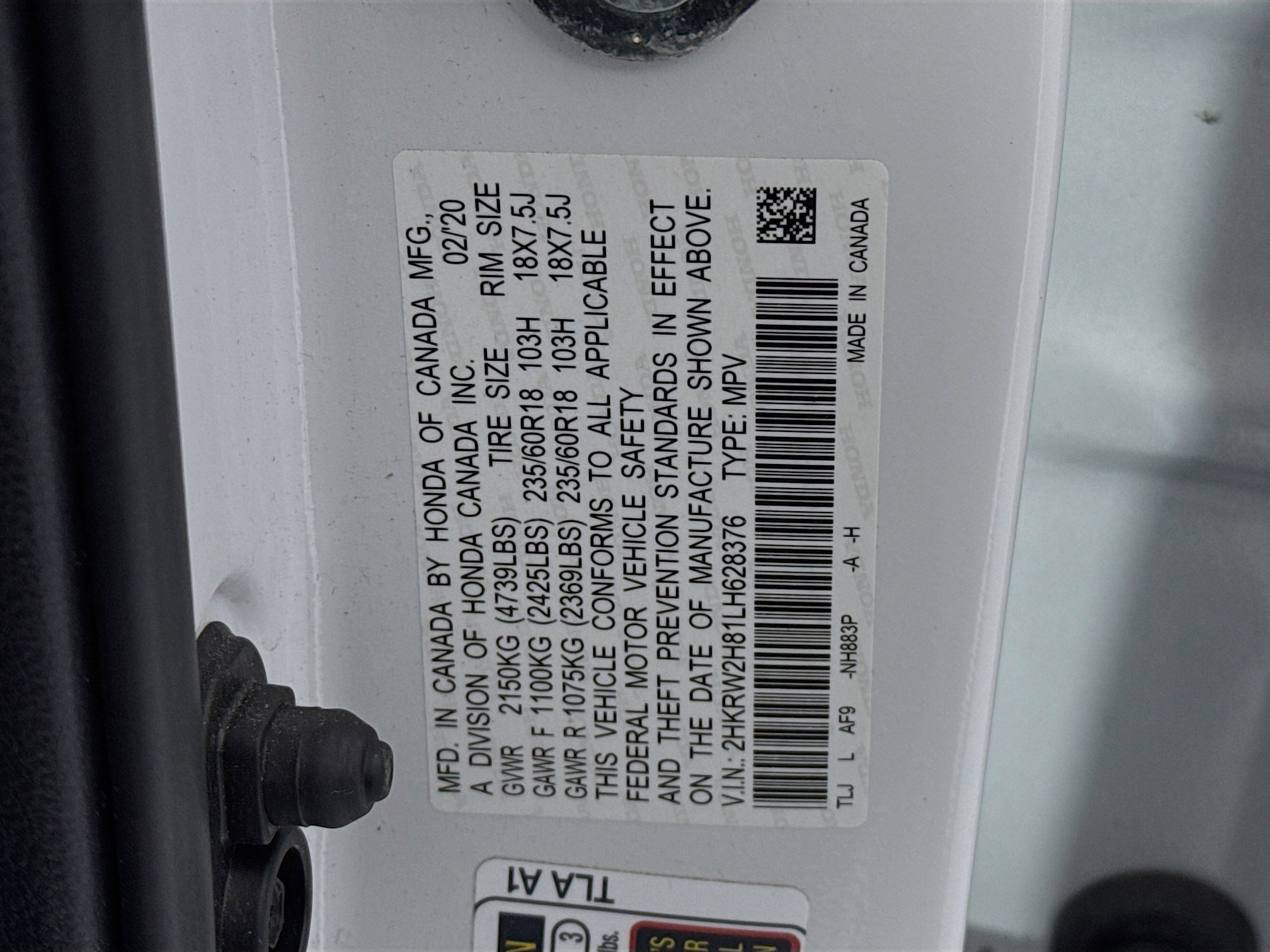 Certified 2020 Honda CR-V EX-L image 32