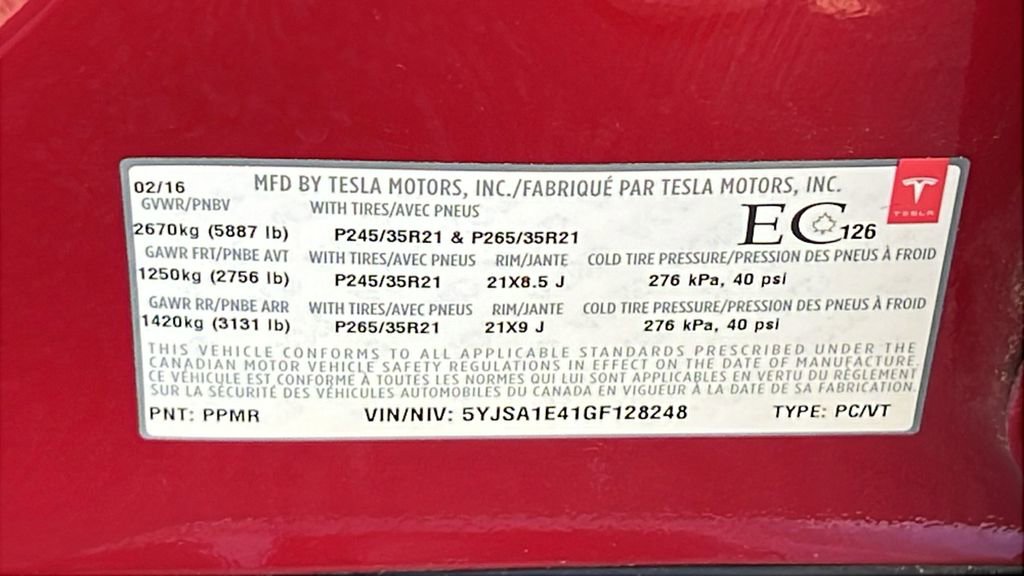 Used 2016 Tesla Model S P90D image 11