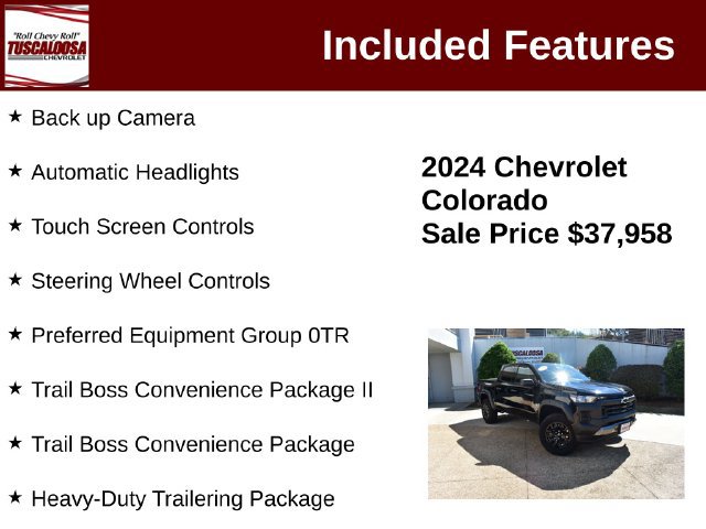 Certified 2024 Chevrolet Colorado Trail Boss w/ Advanced Trailering Package AWD/4WD image 6