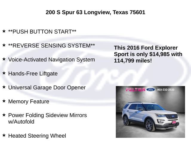 Used 2016 Ford Explorer Sport w/ Equipment Group 401A image 25