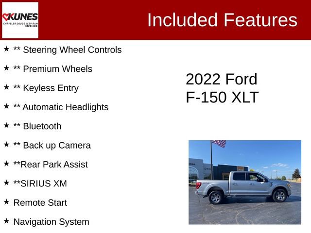 Used 2022 Ford F150 XLT w/ Equipment Group 302A High image 3