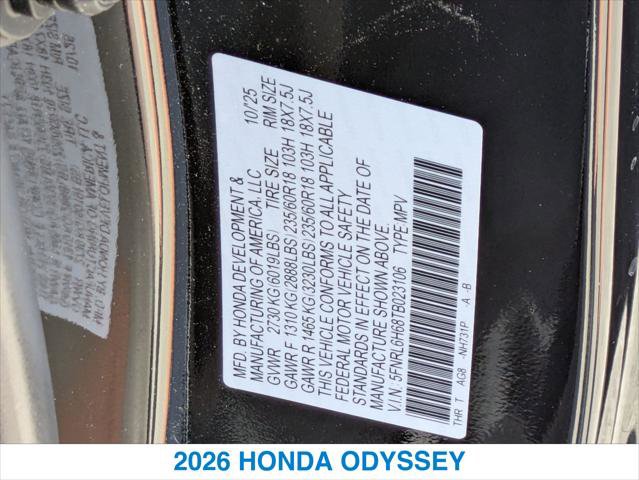Certified 2026 Honda Odyssey EX-L image 26