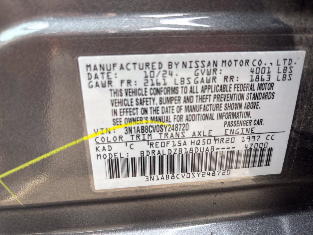 Certified 2025 Nissan Sentra SV w/ SV Premium Package FWD image 10