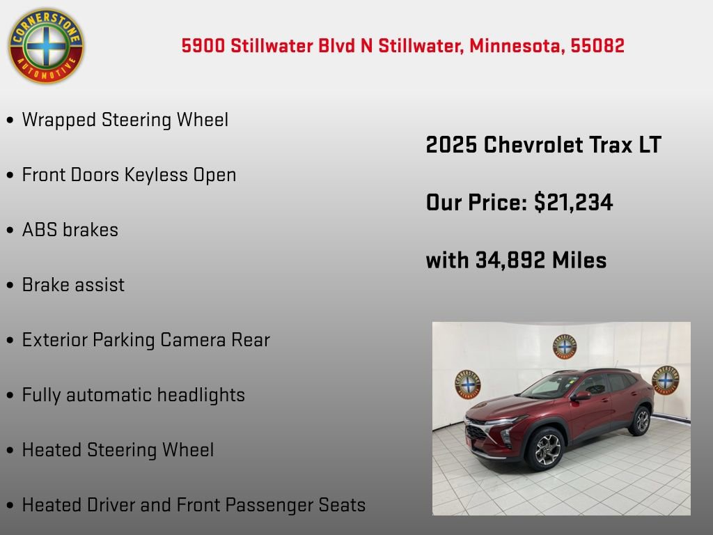Used 2025 Chevrolet Trax LT w/ LT Convenience Package FWD image 15