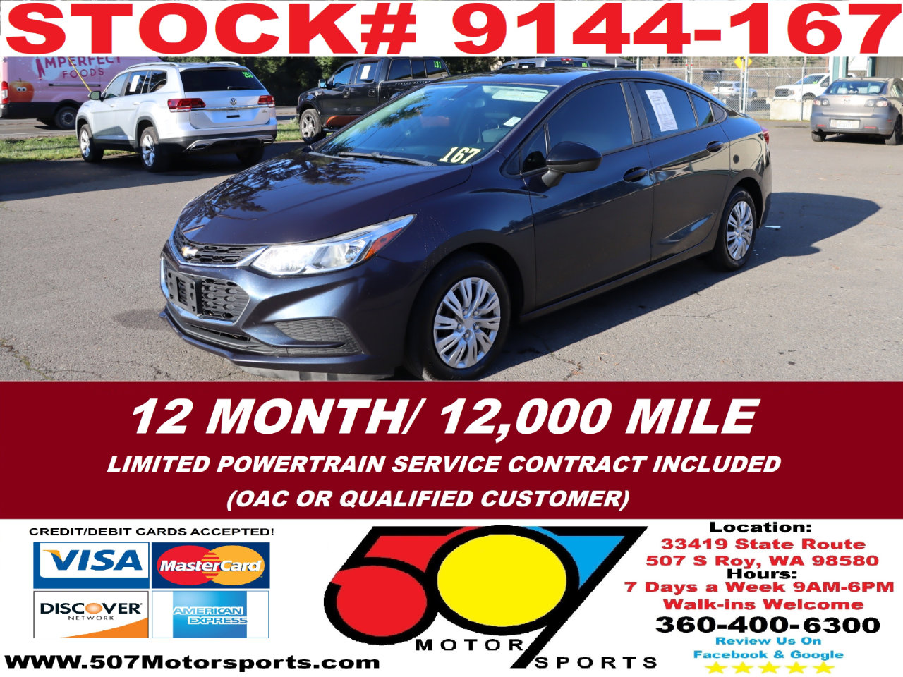 Used 2016 Chevrolet Cruze LS image 1
