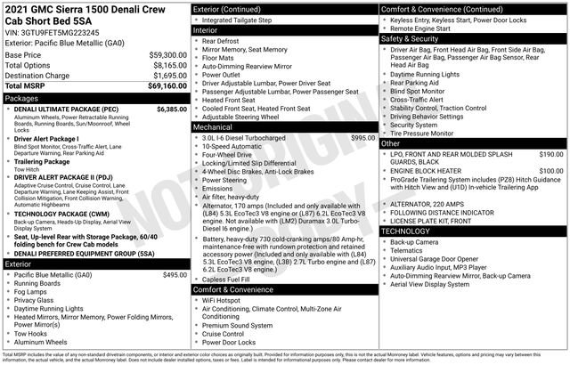 Used 2021 GMC Sierra 1500 Denali w/ Denali Ultimate Package image 32
