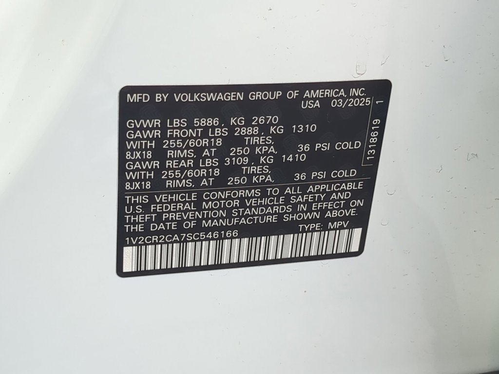 Certified 2025 Volkswagen Atlas Peak Edition SE AWD/4WD image 39