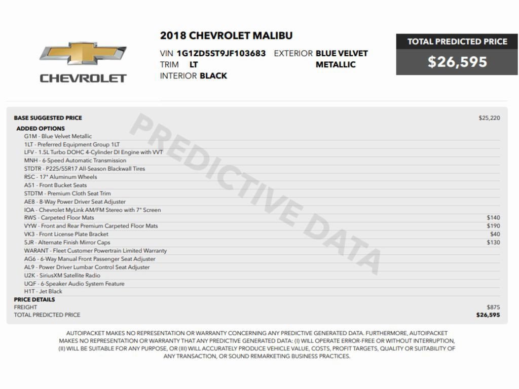 Used 2018 Chevrolet Malibu LT image 2