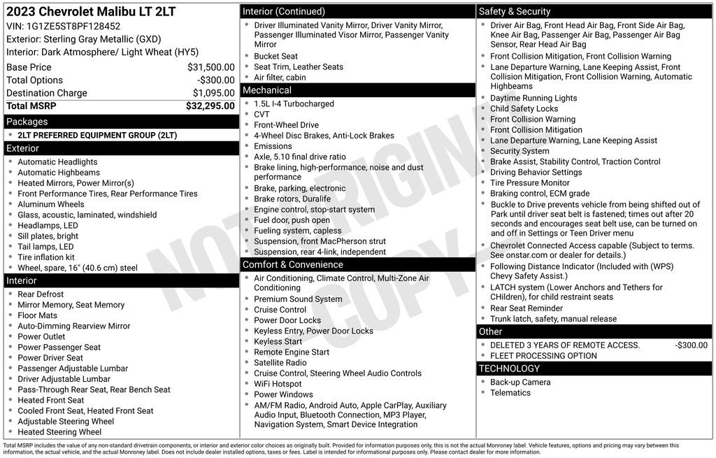 Used 2023 Chevrolet Malibu LT image 39