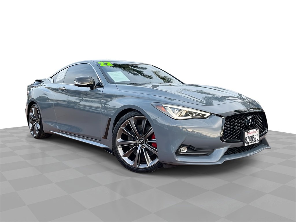 Used 2022 INFINITI Q60 Red Sport 400 w/ Carbon Fiber Package