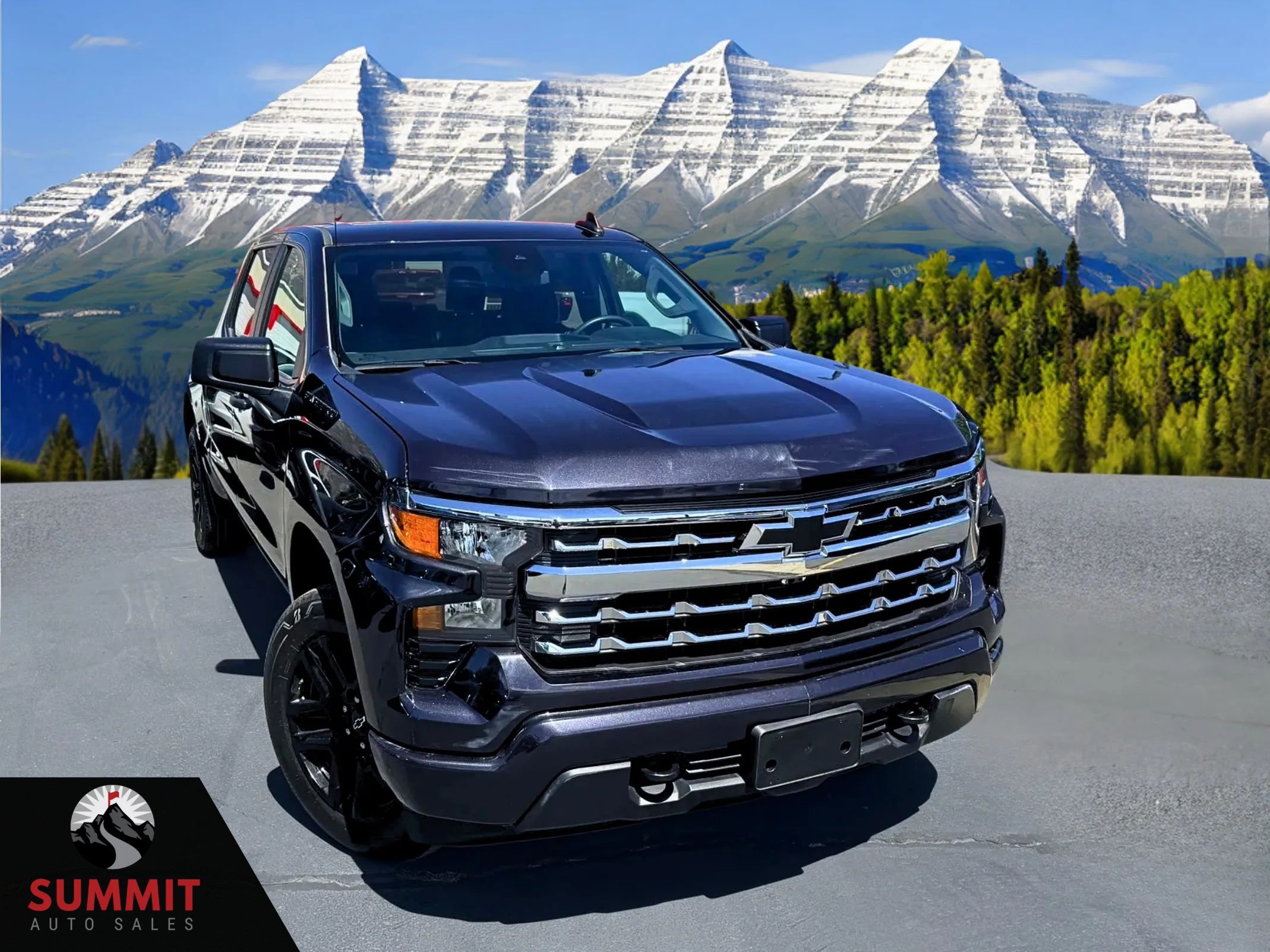 Used 2023 Chevrolet Silverado 1500 Custom w/ LPO, Dark Essentials Package AWD/4WD image 1
