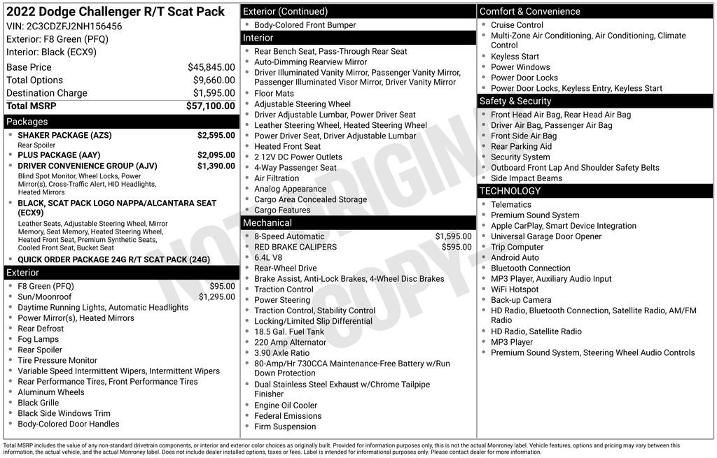 Used 2022 Dodge Challenger R/T Scat Pack w/ Shaker Package RWD image 27