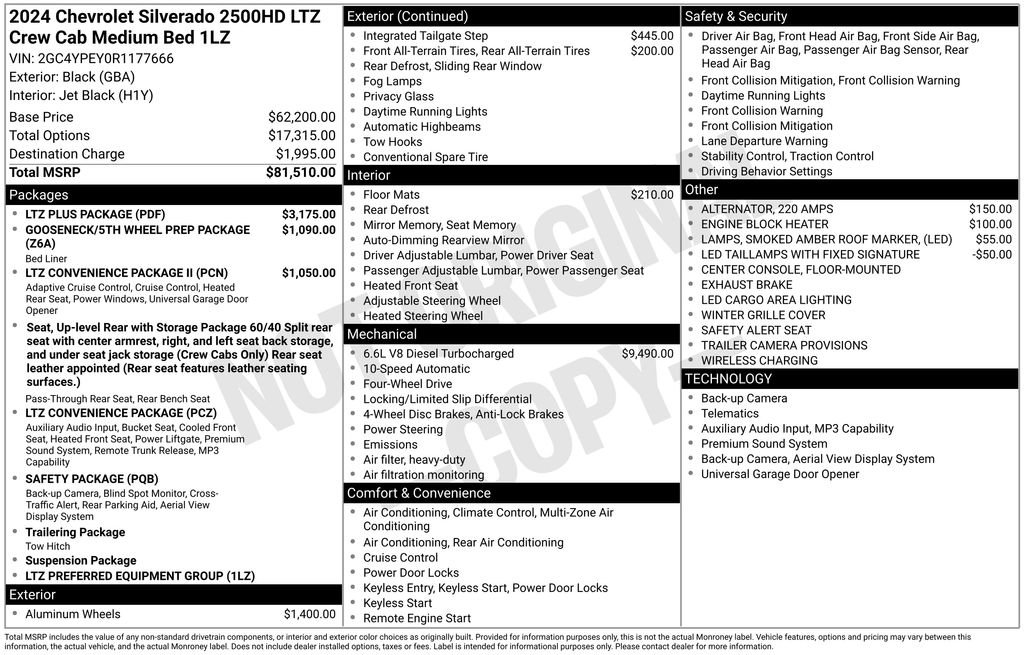Used 2024 Chevrolet Silverado 2500 LTZ w/ LTZ Plus Package AWD/4WD image 21