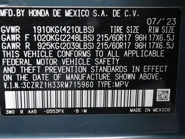 Used 2024 Honda HR-V LX image 7