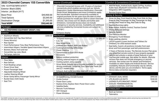 Certified 2023 Chevrolet Camaro SS image 6