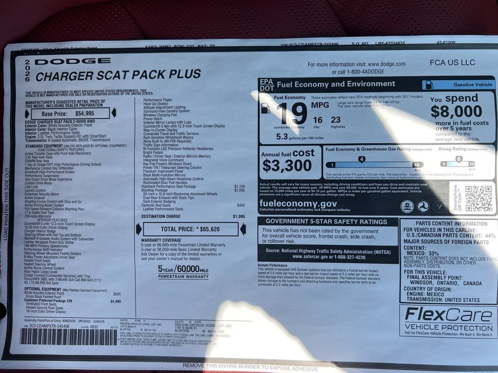 New 2026 Dodge Charger Scat Pack AWD/4WD image 34