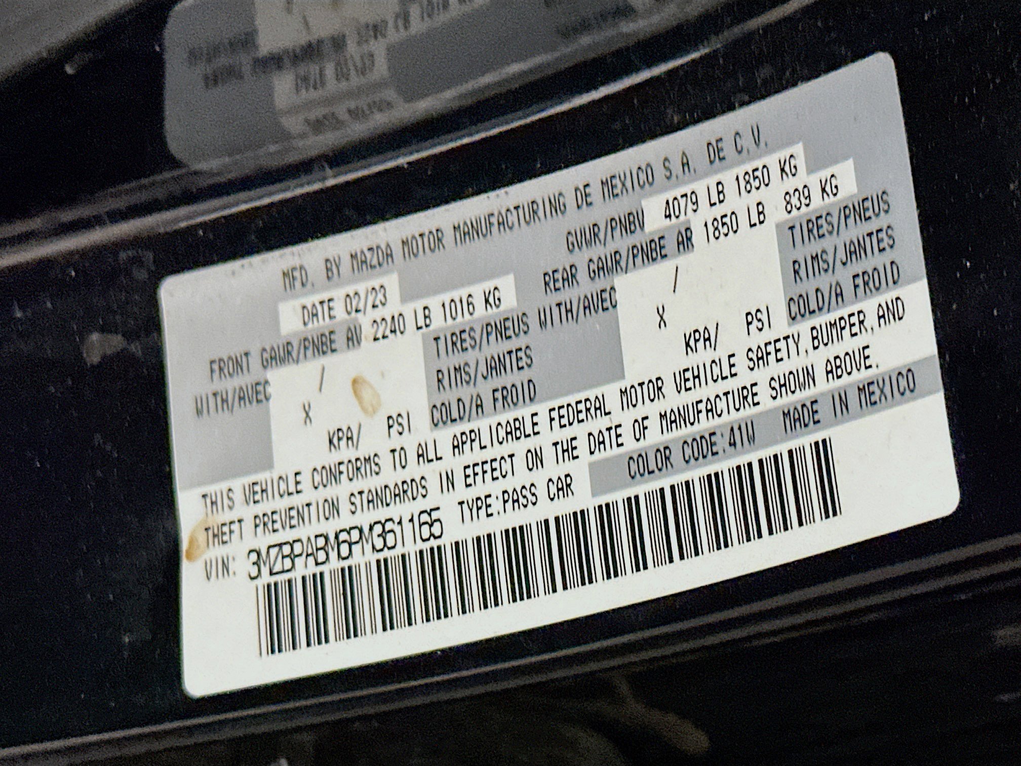 Used 2023 MAZDA MAZDA3 s image 12