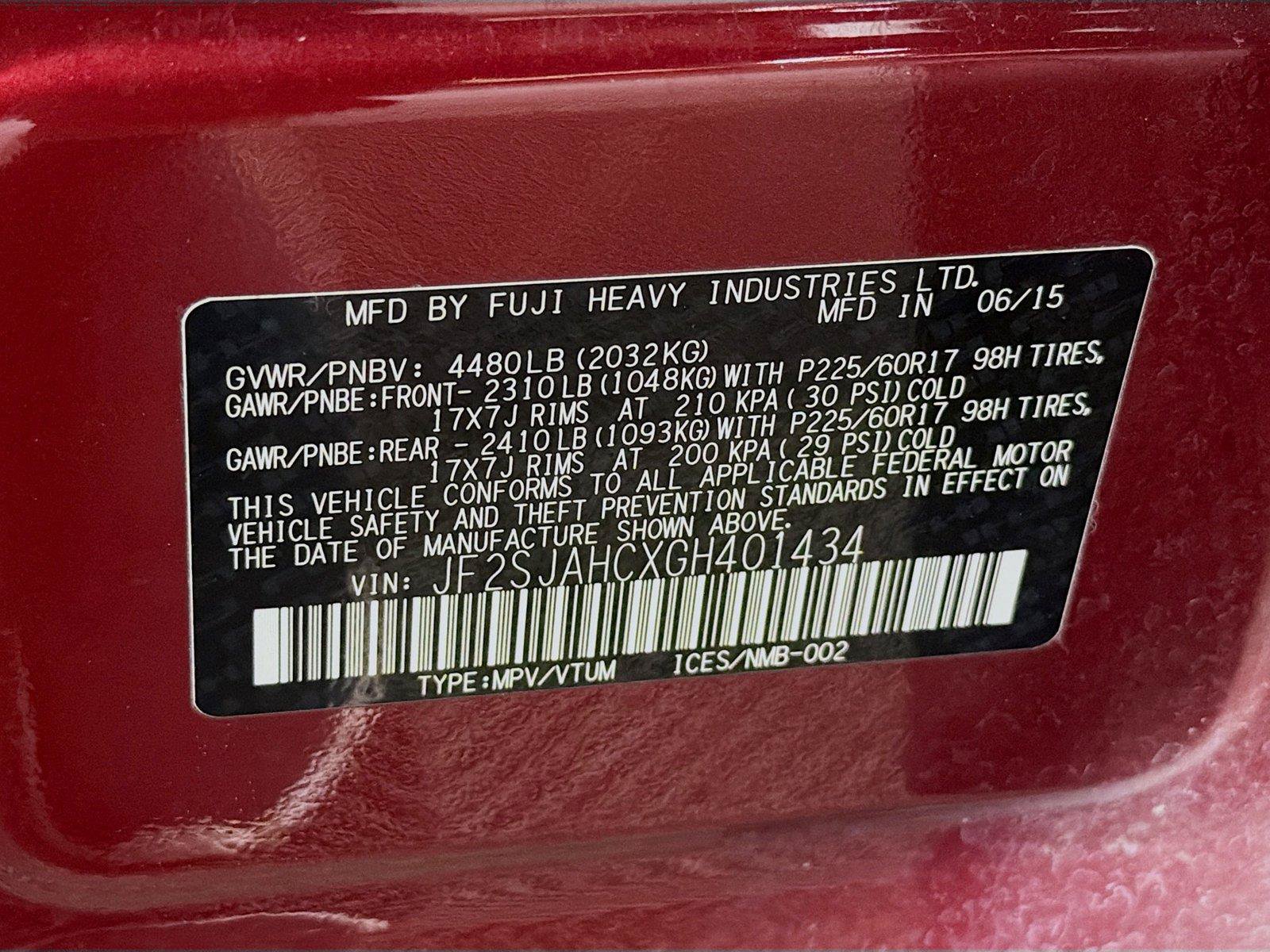 Used 2016 Subaru Forester 2.5i Limited w/ Protection Package #2 AWD/4WD image 37