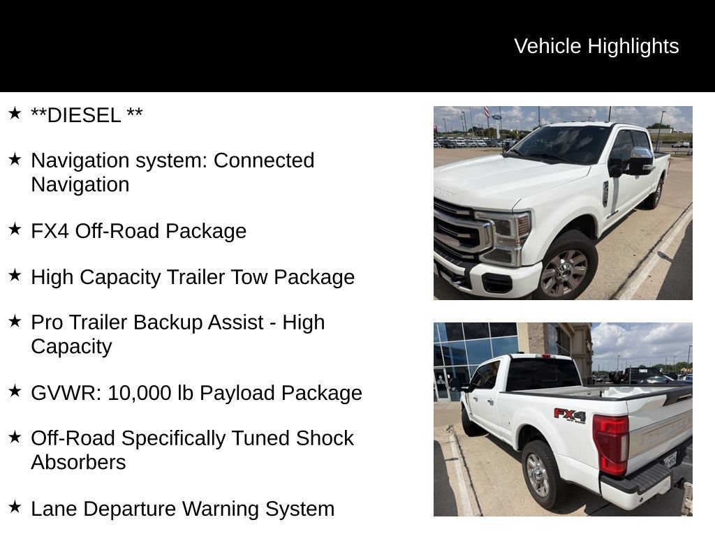 Used 2022 Ford F250 Platinum w/ FX4 Off-Road Package AWD/4WD image 5