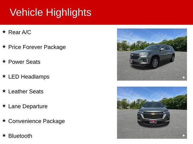 Used 2023 Chevrolet Traverse LT w/ LPO, Floor Liner Package AWD/4WD image 2