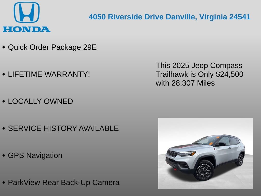 Used 2025 Jeep Compass Trailhawk w/ Trailhawk Elite Group image 7