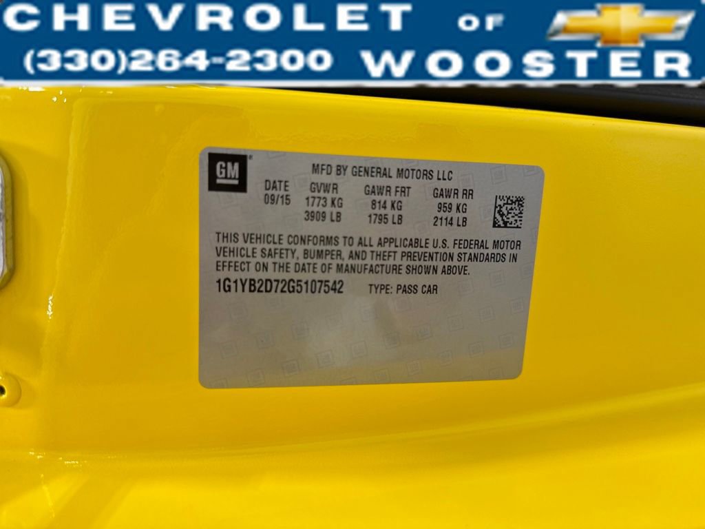 Used 2016 Chevrolet Corvette Stingray Coupe w/ Battery Protection Package image 33