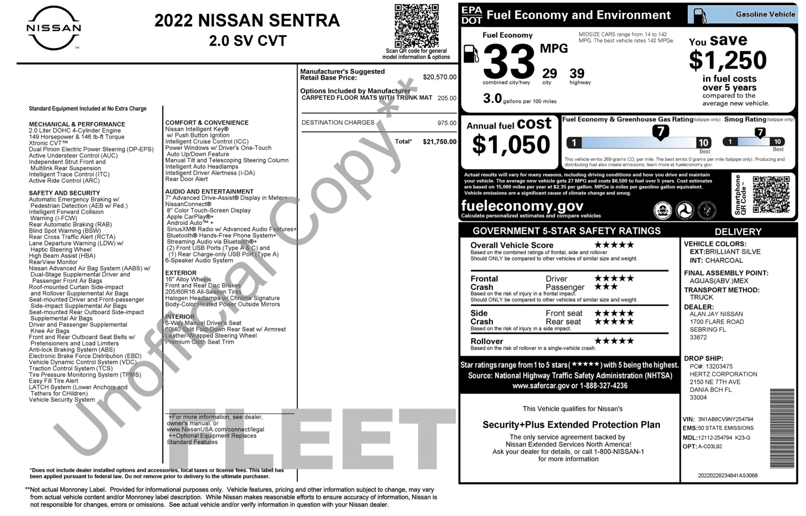 Used 2022 Nissan Sentra SV FWD image 3